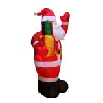 Modle de nol gonflable de 1, 5 m - cadeau de nol pour les personnes ages, dcorations de nol gonflables, ...