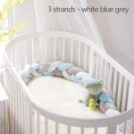Noeud de protection pare - chocs pour bb, 3m, fait a la main, tissage en peluche, oreiller pour bb, ...