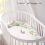 Noeud de protection pare - chocs pour bébé, 3m, fait a la main, tissage en peluche, oreiller pour bébé, ... Noeud de protection pare - chocs pour bébé, 3m, fait a la main, tissage en peluche, oreiller pour bébé, ...