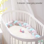 Noeud de protection pare - chocs pour bb, 3m, fait a la main, tissage en peluche, oreiller pour bb, ...