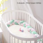 Noeud de protection pare - chocs pour bb, 3m, fait a la main, tissage en peluche, oreiller pour bb, ...