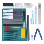 Le noir - kit d'outils de modlisme gundam, 33 pices, outils de base, ensemble d'artisanat pour loisirs ...