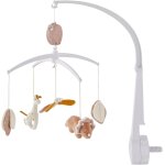 Noukies ¿ mobile musical ¿ popsie, gigi & louli ¿ mlodie brahms ¿ compatible avec berceau, lit ...