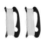 Nouveau 1 set 100m d forme cerf - volant en plastique + polyester blanc couleur carte de ligne cerf - ...