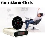 Nouveau 2021 horloge de bureau electronique pistolet numrique rveil gadget cible tir laser pour enfants ...