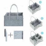 Marque nouveau appropri approvisionnement utile stockage sac a langer transporteur conteneur gris