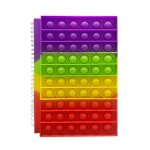 Nouveau cahier a bulles en silicone, 50 pages, etui a crayons, jouets anti - stress, cadeau educatif ...
