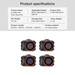 Nouveau filtre d'objectif de cam�ra dji mini 2, pour drone dji mavic mini 1 / 2 / se, ensemble de filtres ...