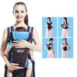 Nouveau - n� porte b�b� r�glable sling wrap baby carrier sac a dos pour b�b� 0 - 2 ans - bleu