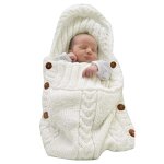 Nouveau - n� wrap swaddle blanket knit sac de couchage recevoir des couvertures poussette wrap pour b�b� ...