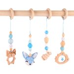 Nouvelhorizonstore - 4 pi�ces arche eveil bebe, arche eveil bebe, jouets de gym pliable, portique deveil ...