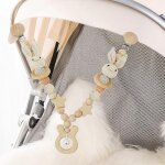 Nouvelhorizonstore - cha�ne de landau pour, en bois et coton crochet�, jouets en peluche en spirale pour ...