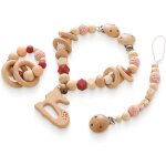 Nouvelhorizonstore - cha�ne de poussette pour b�b�, poussette en bois en forme de cerf, ensemble de cha�nes ...