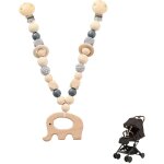 Nouvelhorizonstore - cha�ne poussette gar�on fille, cha�ne de poussette en bois pour enfant gar�on fille, ...