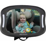 Nouvelhorizonstore - ezi mirror led - miroir de si�ge arri�re b�b� avec veilleuse led et t�l�commande, ...