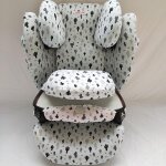 Nouvelhorizonstore - housse pour cybex solution m, solution fix blanc (cactus gris)