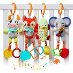 Nouvelhorizonstore - jouets poussette suspendus pour b�b� 3 6 mois, jouet hochet animaux, jouets sensoriels ...