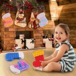 Nouvelles chaussettes de nol, jouets de dcompression pour personnes ages, jouets en silicone, srie ...
