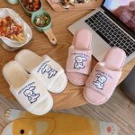 Nouvelles pantoufles d'intrieur pour femmes, chaussures en peluche de dessin anim, kawaii, en coton ...