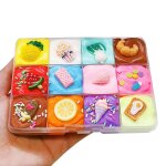 Nuage de fruits slime en coton pour enfants, mlange de couleurs, bonbons, jeu de boue, interactif, anti ...