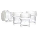 Nuby 4 pots de conservation du lait maternel