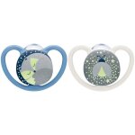 Nuk 2 sucettes space 6 - 18m nuit