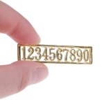 Numro de maison numrique en mtal, jouets pour enfants, accessoire de porte de maison de poupe miniature ...