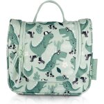 Nzqaf - trousse de toilette pour enfants / bb, sans pfc, dperlant, a suspendre (vert - dino)