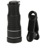 Objectif de camra de tlphone portable professionnel, grand angle 12x, clip de tlescope monoculaire ...