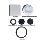 Objectif macro portable durable 52mm, adaptateur d'objectif numrique de haute prcision, anneau, accessoires ...