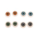 Yeux de poupe colors 20mm, 8 pices, artisanat pour enfants, accessoires de bricolage, fournitures ...