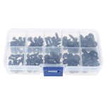 Yeux de s�curit� pour ours en plastique noir, 100 pi�ces, 6 - 12mm, artisanat, peluche, animal, amigurumi, ...
