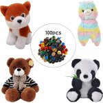 Yeux de scurit en plastique de couleurs mixtes pour amigurumi, jouets d'animaux en peluche, poupes, ...