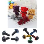 Yeux de scurit en plastique, mlange de 5 couleurs, 8mm, pour ours en peluche, jouet, marionnette, ...
