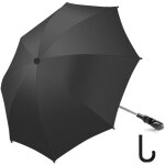 Ombrelle universelle pour poussette et landau anti uv 50 + avec une poignée parapluie - noir Ombrelle universelle pour poussette et landau anti uv 50 + avec une poignée parapluie - noir
