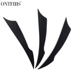 Ontfihs - plumes de flche de 4 pouces, accessoires de pche, 100 pices - type black