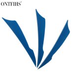 Ontfihs - plumes de flche de 4 pouces, accessoires de pche, 100 pices - type bleu ciel