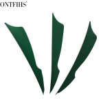 Ontfihs - plumes de flche de 4 pouces, accessoires de pche, 100 pices - type dark green