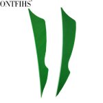 Ontfihs - plumes de flche de 4 pouces, accessoires de pche, 100 pices - type light green