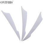 Ontfihs - plumes de flche de 4 pouces, accessoires de pche, 100 pices - type white