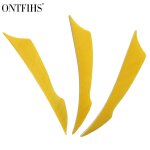 Ontfihs - plumes de flche de 4 pouces, accessoires de pche, 100 pices - type yellow