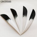Ontfihs - plume de flche goutte d'eau, pche au tir  l'arc, vritables plumes pour flches, bricolage, ...