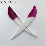 Ontfihs - plume de flche goutte d'eau, pche au tir  l'arc, vritables plumes pour flches, bricolage, ...