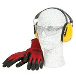 Oregon 572870 kit de s�curit� pour d�broussailleuse / tondeuse avec gants, earmuff et lunettes