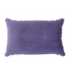 Oreiller gonflable pour tente d'extrieur, accessoire pour camping, floqu, carr et epais, sac de couchage ...