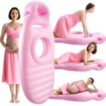 Oreiller de grossesse gonflable avec trou pour le ventre et la tte ¿ matelas gonflable de maternit ...