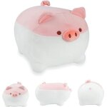 Oreiller en peluche cochon rose (40 cm / 15, 75 pouces), gros jouet animal, chaud coussin de poup�e kawaii ...