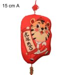 Oreiller en peluche cratif doux suspendu, ornement, tigre du zodiaque, jouets, pendentif, mascotte de ...