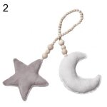 Oreiller en peluche �toile lune perles, corde suspendue, d�cor de chambre de b�b�, accessoires de photographie ...