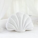 Oreiller en peluche imitation coquille, dcoration de maison, coussin en velours, dcor de coquille de ...